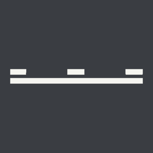M-3.1b Líneas continua y discontinua adosadas (carriles del mismo sentido)