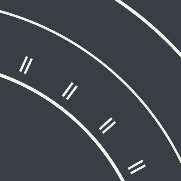 M-8.4 Marcas de curva peligrosa para motoristas y ciclistas