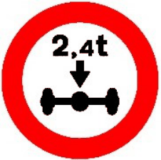 R-202 Limitación de masa por eje