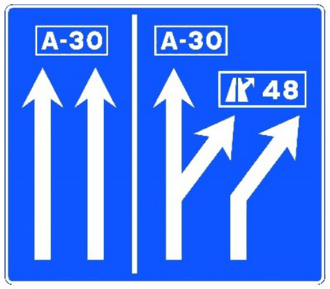 S-260 Preseñalización de carriles