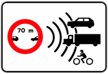 S-991e Control de separación mínima en carretera convencional o carretera multicarril